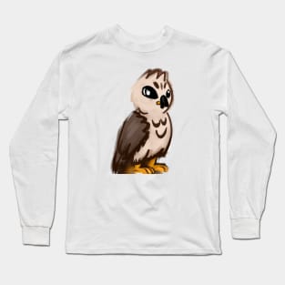 Cute Hawk Drawing Long Sleeve T-Shirt